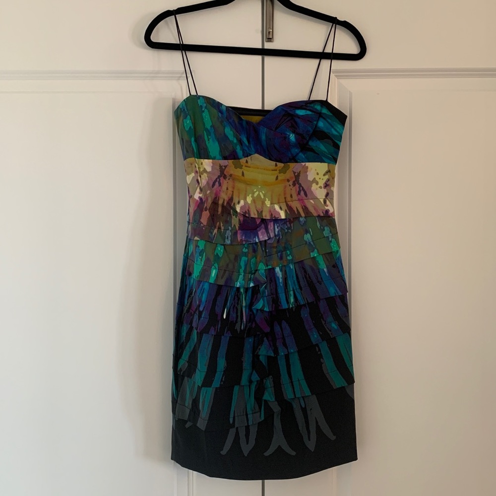 Nicole Miller fitted watercolor dress (size 2)